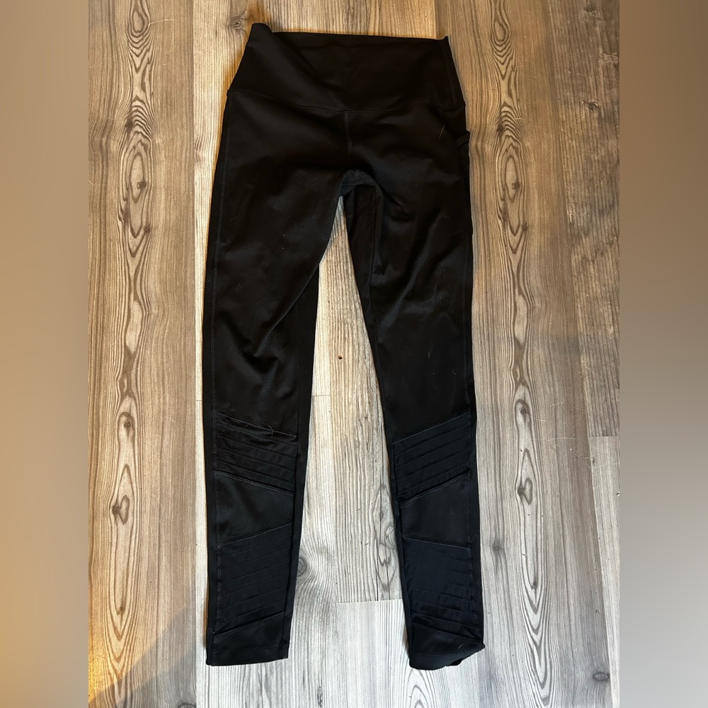 Pink, black sport leggings